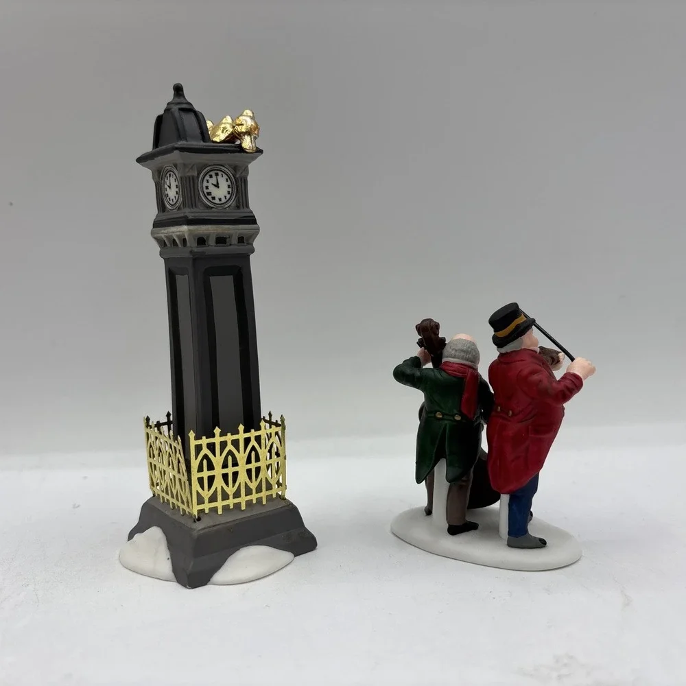 Dept 56 1995 Vintage HVC 12 Days Of Dickens Village Four Calling Birds 58379 EUC